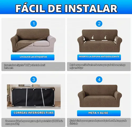 Vista 7 de MAXIJIN Funda impermeable para sillón de sala de estar, 1 pieza elástica con brazos, protector de muebles lavable para perros y mascotas (S, café)