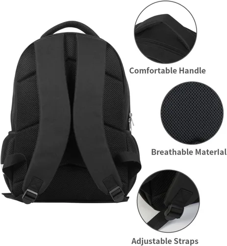 Vista 4 de Mochila de fútbol para la escuela, genial para niños adolescentes, A