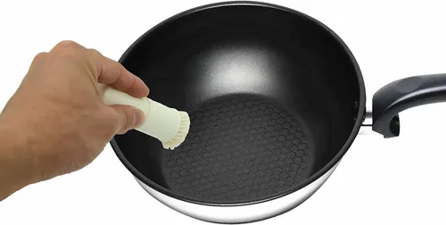 Vista 5 de Cepillo de aceite de Teppanyaki de la parrilla del barbacoa de EIKS que cocina con el envase de aceite