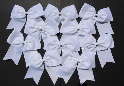 Vista 17 de Kenz Laurenz Lazos grandes para el pelo de 7 pulgadas, accesorios clásicos grandes para adolescentes, mujeres y niñas, animadoras de sóftbol