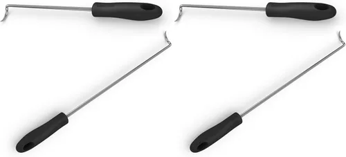 Vista 3 de Cave Tools Aleta de alimentos y gancho para carne para asar, girar verduras y carnes, parrilla de barbacoa y accesorios para ahumar, zurdo, 12