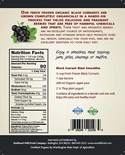 Vista 3 de Fruta congelada fresca de Northwest Wild Foods - bayas silvestres orgánicas, naturales, para una dieta saludable y antioxidante. Ideal para batidos