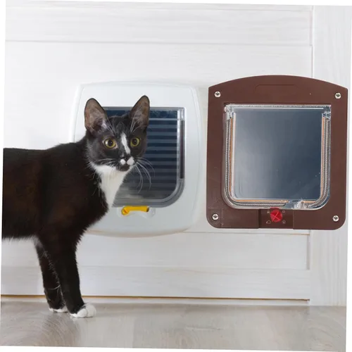 Vista 5 de Toyvian Pet Door for Cats Cat for Interior Use Easy Installation for Walls Material Weatherproof Design Access for Pets