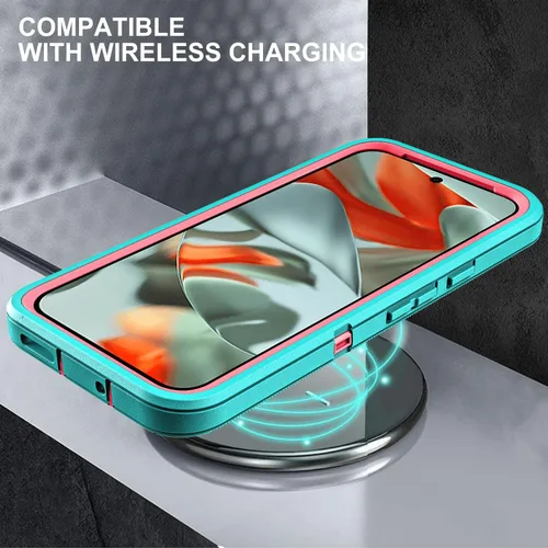 Vista 5 de YKHJKLEC Funda para Google Pixel 10 Pro XL, grado militar 3 en 1, resistente a prueba de golpes, caídas y polvo, con 2 protectores de pantalla