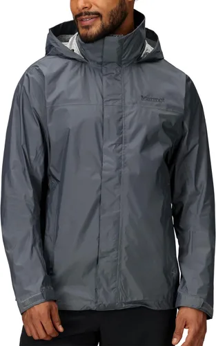 Vista 22 de MARMOT Chaqueta impermeable Precip Eco para hombre, 100% reciclada, transpirable, ligera, plegable Azul ártico