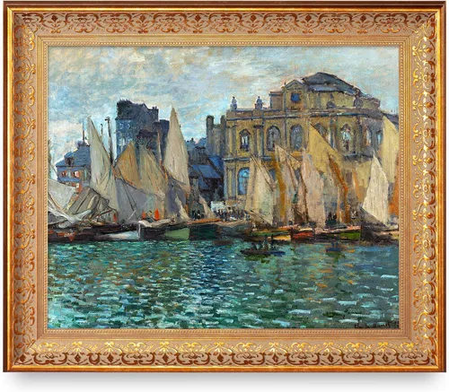 Vista 207 de A&T ARTWORK Antibes Seen from The Salis Gardens de Claude Monet Las Obras de Arte Clásico Mundial Reproducciones, Impresiones de Arte en Lienzo