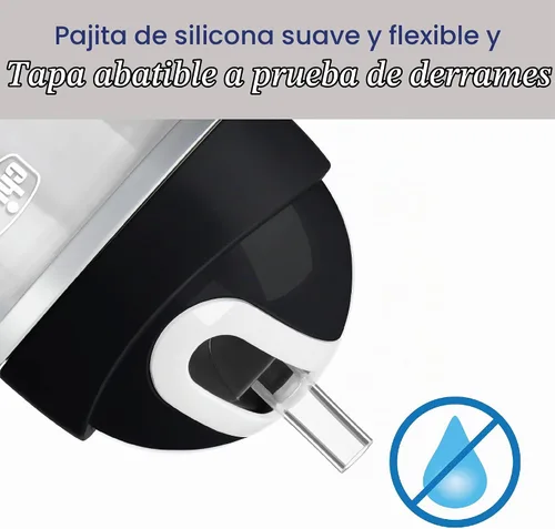 Vista 7 de Chicco Vaso con Pajita Abatible de 9 onzas Vaso Entrenador Aislado para Niños Pequeños con Pajita de Silicona Suave Sin Derrames Fácil