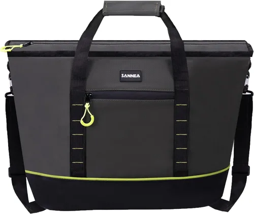 Vista 22 de Backpack Cooler Insulated Leakproof, Soft Cooler Backpack for Beach Beige - Negro - Marrón-01