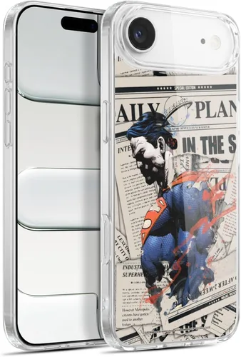 Vista 13 de Head Case Designs Officially Licensed Superman DC Comics Collage 80th Anniversary Gel Case [Military Grade Protection] Compatible with Apple iPhone