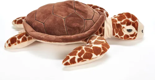 Vista 7 de The Petting Zoo Loggerhead - Peluche de tortuga marina, regalos para niños, animales salvajes del océano Onez, juguete de peluche de tortuga marina