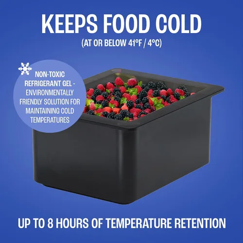 Vista 4 de Cambro 26CF148 - Sartén para alimentos fríos - Cold Fest - Caja de tamaño medio de 1