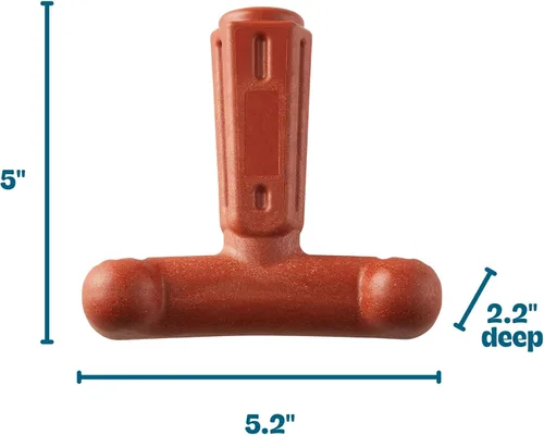 Vista 7 de Outward Hound Dogwood Hold & Chew - Juguete masticable duradero para perros, aroma a carne de res, grande