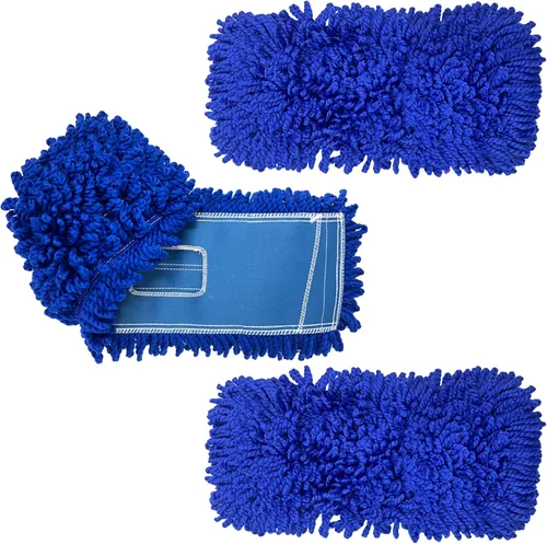 Vista 15 de KLEEN HANDLER Fregona de polvo de microfibra de 18 pulgadas, reemplazo de cabezal de fregona comercial grande lavable, barredora, suministros