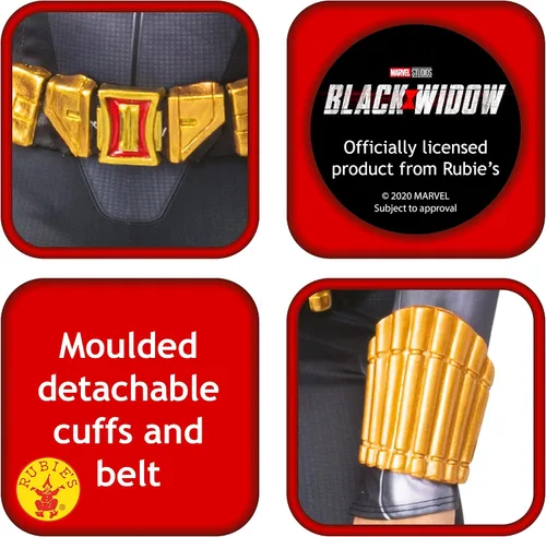Vista 3 de Rubie's Disfraz de Marvel Studios Black Widow Movie Deluxe para mujer