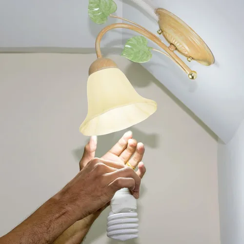 Vista 3 de OSALADI Pantalla de luz de vidrio Pantalla de lámpara de pie en forma de flor Pantalla de lámpara de repuesto para lámpara de mesa Lámpara de pie