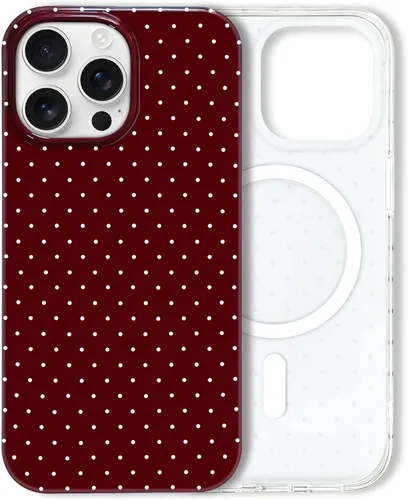 Vista 92 de Hython Funda para iPhone Air, diseño estético de lunares lindos, funda simple de 6.5 pulgadas, delgada, antiarañazos, parachoques de TPU suave, a