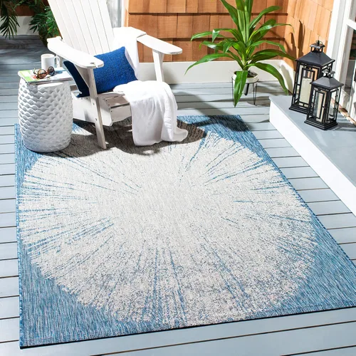 Vista 20 de Safavieh Courtyard Collection CY8893 - Alfombra decorativa para interiores y exteriores, no desprende pelusa, fácil de limpiar, 2 x 3 pies 7 beige
