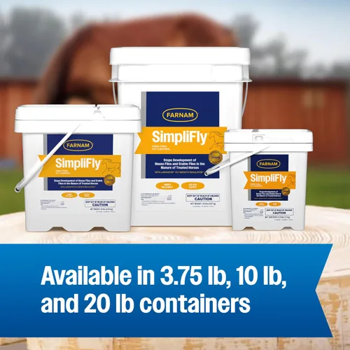 Vista 7 de Farnam SimpliFly - Suplemento diario de control de moscas para caballos, 3.75 libras, pellets apetecibles aprobados por la EPA, evita las moscas