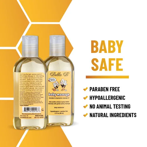 Vista 9 de BELLA B Bundle Chest Rub 2 oz & Baby Massage Oil 3.3 oz – Baby Chest Rub – Baby Vapor Rub – Baby Vapor Rub – Baby Oil Organic – Aceite orgánico