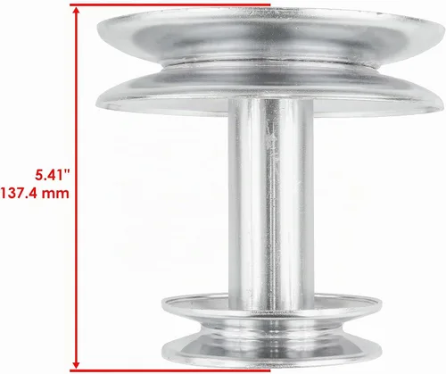 Vista 3 de Caltric Polea doble del motor compatible con Ayp Poulan Husqvarna 532140186 140186 275-100 275100