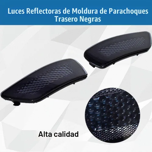 Vista 5 de CULMKARI Luces reflectoras de moldura de parachoques trasero negras compatibles con Jeep Grand Cherokee 2012-2018 Dodge Journey 2012-2020 Jeep