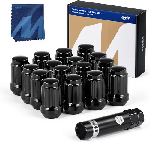 Vista 14 de OMT 1/2 "-20 tuercas de llanta con asiento de cono, juego de 20 tuercas de llanta con 1 llave de enchufe Tuercas de rueda compatibles con Dodge