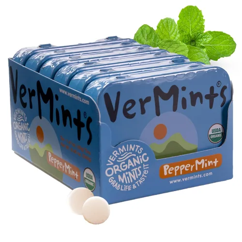 Vista 15 de VerMints Mentas Orgánicas Café Express - Ingredientes Reales, Sabor a Café Duradera - Latas de Tamaño de Viaje - Caramelos de Café Sin OMG, Sin