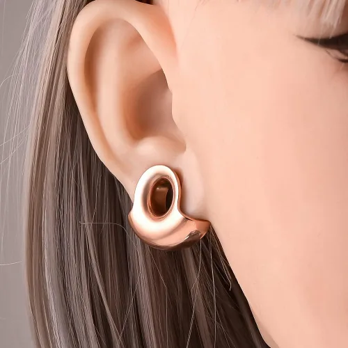 Vista 2 de 2 unidades de túneles de oreja para aretes de acero inoxidable 316 estirados, hipoalergénicos, expansores, piercings corporales, 0.00 oz-1"(0.315