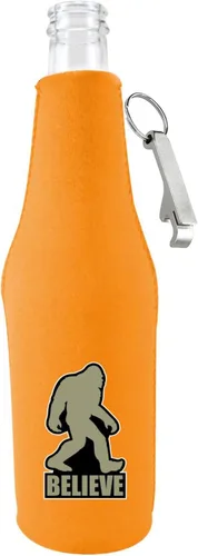 Vista 5 de Bigfoot Believe - Botella de cerveza con abridor (1, negro)