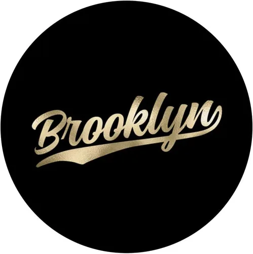 Vista 3 de Brooklyn New York Cool NY Retro 1970s Style Gold - PopSockets Grip and Stand for Phones and Tablets