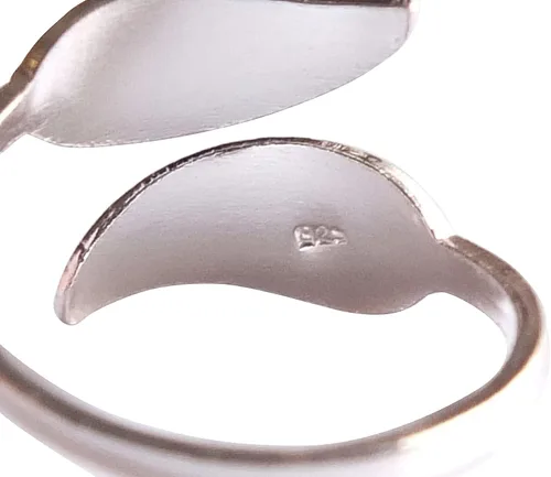 Vista 12 de Handmade Silver Leaf Wrap Adjustable Toe Ring, 925 Sterling Silver, Classic Floral Open Toe, Pinky or Knuckle Rings for Women, foot bare jewelry