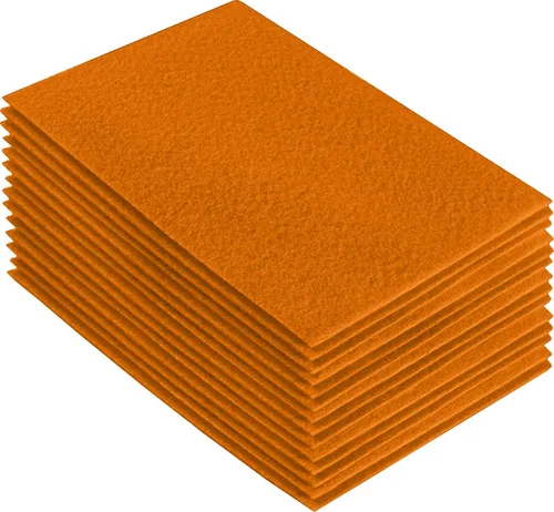 Vista 205 de FabricLA Hojas de fieltro acrílico para manualidades, cuadrados de fieltro precortados suaves de 4 x 4 pulgadas (3.9 in x 3.9 in), utiliza hojas