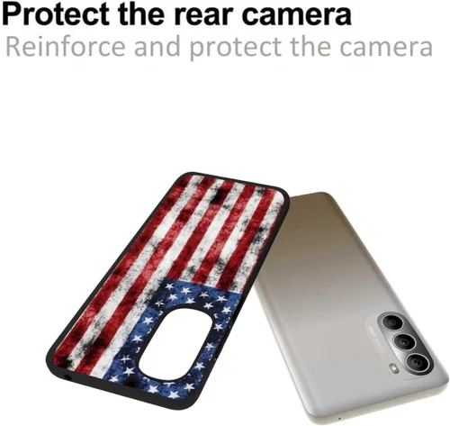 Vista 3 de Funda compatible con Motorola Moto G Stylus 5G 2022, bandera estadounidense, patrón retro de soldado veterano para Moto para hombres y mujeres
