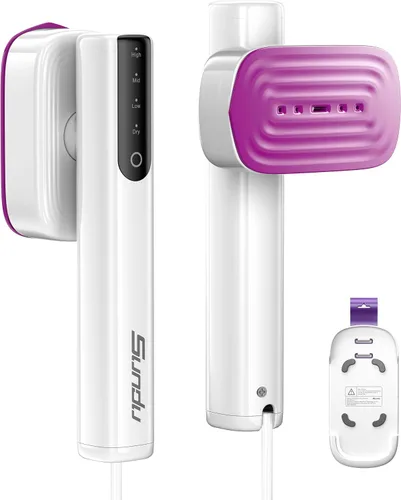 Vista 13 de Sundu Vaporizador para ropa, potente plancha de vapor portátil de 1200 W, calentamiento rápido de 15 segundos, tanque de 3.5 fl oz, vapor continuo