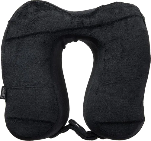 Vista 4 de Lewis N. Clark Almohada cervical de viaje Hexform de espuma viscoelástica contorneada para dolor de hombros y cuello, avión, campamento, niños