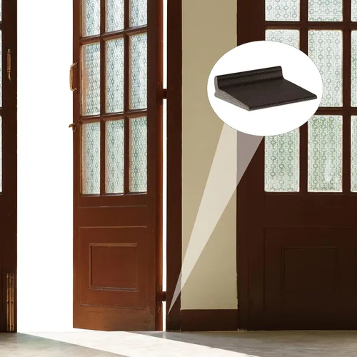 Vista 4 de Pangda 50 sellos para esquina de puerta, en forma de L, autoadhesivos, para reducción de ruido, interior y exterior, ahorro de energía
