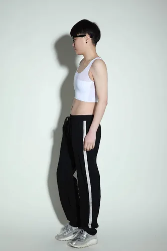 Vista 2 de BaronHong Carpeta de pecho elástica de media longitud para Tomboy Trans Lesbian
