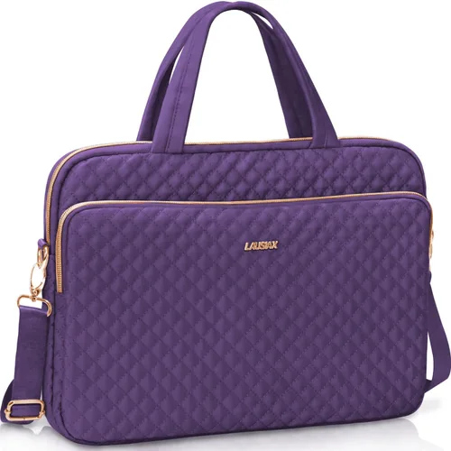 Vista 11 de Funda para laptop para mujeres y hombres, bolsa de mensajero Rosa