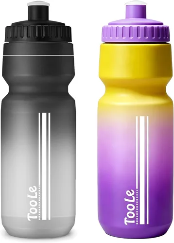 Vista 16 de TooLe Botella de agua para bicicleta de 24 onzas, botella de agua