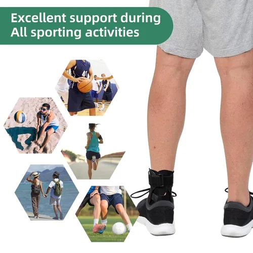 Vista 6 de Tobillera transpirable para lesiones deportivas, esguince para lesiones de ligamentos y tobillos inestables, soporte de tobillo y estabilizador
