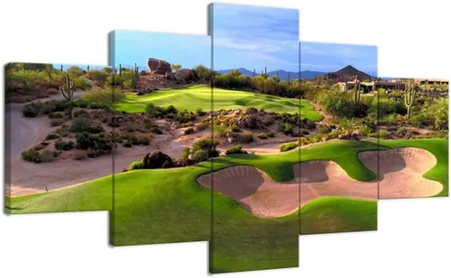Vista 11 de chenchenArt Payne's Valley Golf Course 19th Hole - Arte de pared para sala de estar, dormitorio, baño, decoración del hogar, campo de golf