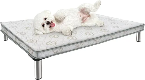 Vista 8 de FXW TitanNest Cama Elevada para Perros a Prueba de Masticación, Catre Elevado para Uso Interior/Exterior/Camping, Cama Refrescante para Mascotas