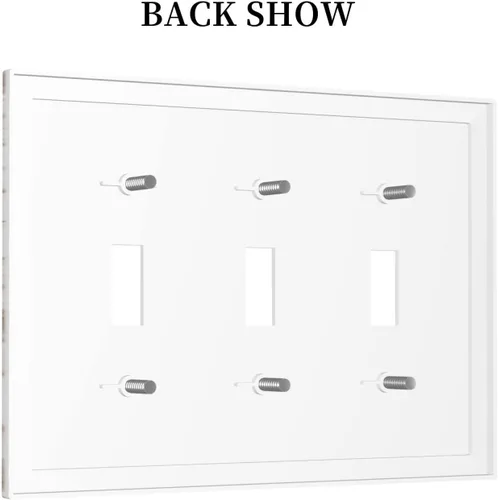 Vista 210 de Placa de Interruptor de Luz Azul de 1 Gang, Placa de Pared Decorativa de Palanca Individual, Cubierta de Placa de Pared de Palanca, Placa Frontal