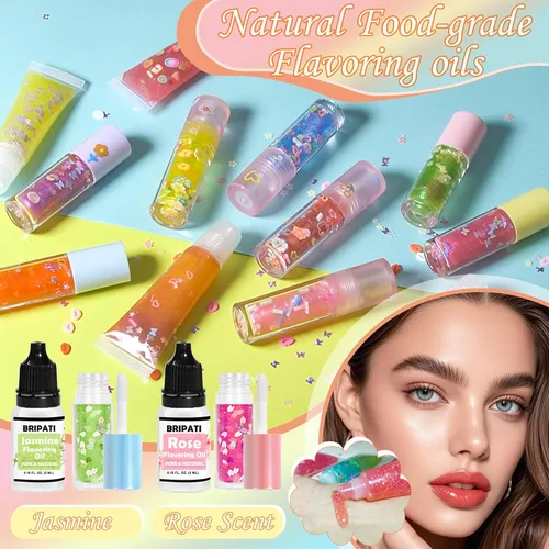 Vista 5 de Kit de fabricación de brillo de labios, todo en uno para hacer tu propio juego de brillo para el cuidado de los labios con base transparente