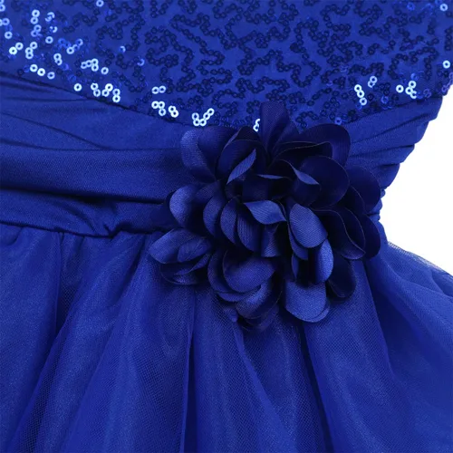 Vista 5 de YiZYiF Vestido de ballet de lentejuelas para niñas con leotardo de gasa