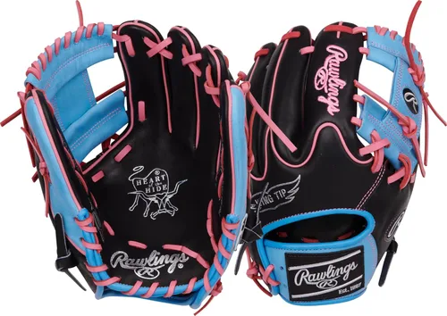 Vista 19 de Guantes de béisbol Heart of the Hide 2026 Top Grade US Steerhide Negro/Menta Pro H Web