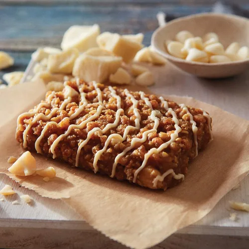 Vista 4 de CLIF BAR S - Barras energéticas - Sabor a nuez de macadamia de chocolate blanco - Hecho con avena orgánica - Alimento a base de plantas