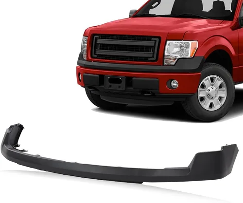 Vista 8 de CROSSDESIGN Cubierta de parachoques delantero superior negra texturizada compatible con Ford F-150 XL 2009-2014