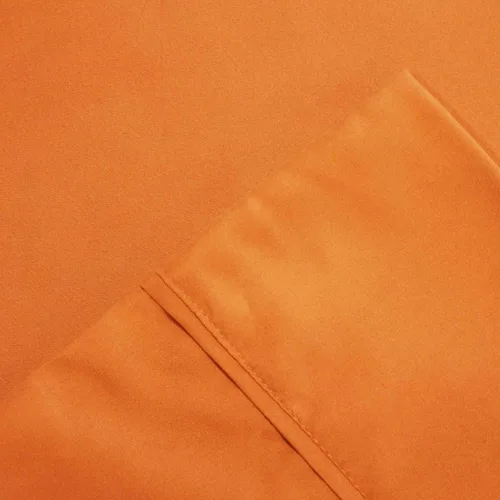 Vista 3 de Modern Threads Amrapur Overseas 10100MFS-ORG-QN - Juego de sábanas de microfibra sólida de 4 piezas de 100 GSM (Paradise Orange, Queen)