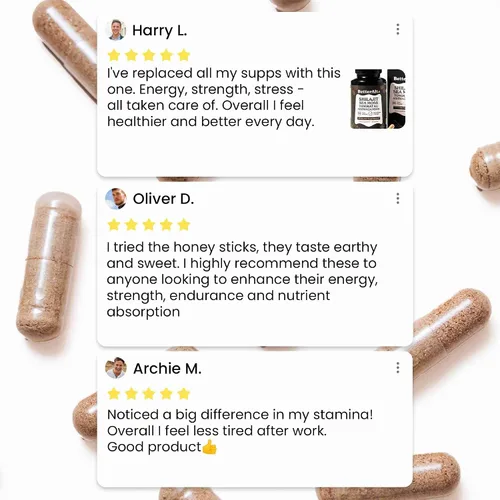 Vista 9 de Shilajit de 8800mg, Raíz de Maca, Ginkgo Biloba, Musgo Marino, Ashwagandha, Panax Ginseng, Safed Musli y Zinc Aumenta la Resistencia y Energía, 120